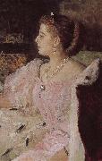 Ilia Efimovich Repin Card Lavina portrait Sweden oil painting artist